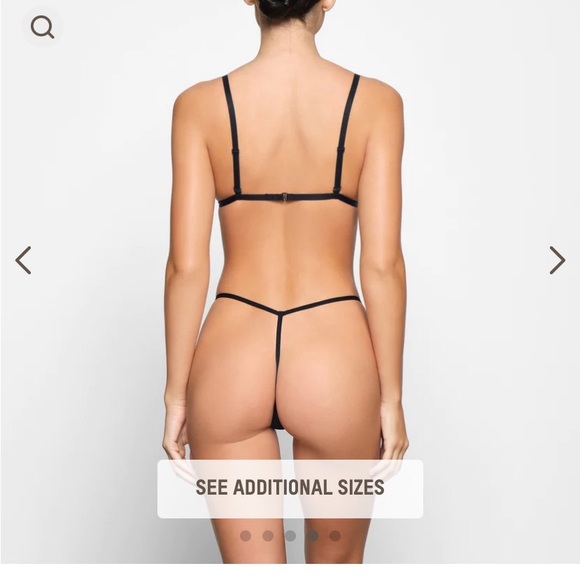 Skims Sequin Triangle Bralette - Picture 6 of 8